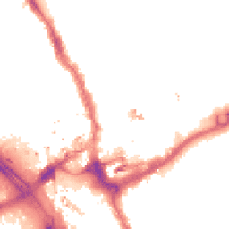 Night-time road noise heatmap for IG1 1AR