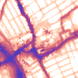 Daytime road noise heatmap for IG1 1DE