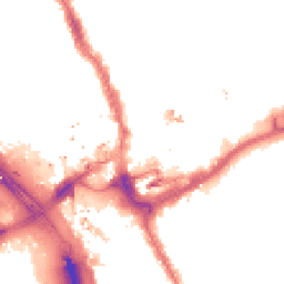 Night-time road noise heatmap for IG1 1DE