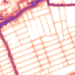 Daytime road noise heatmap for IG1 1EZ