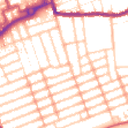 Daytime road noise heatmap for IG1 1HD
