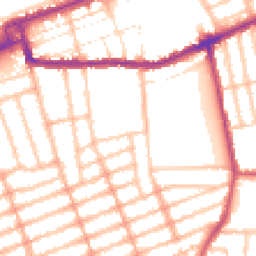 Daytime road noise heatmap for IG1 1SX