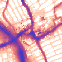 Daytime road noise heatmap for IG1 2AG