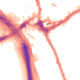 Night-time road noise heatmap for IG1 2EQ