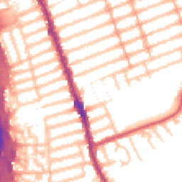 Daytime road noise heatmap for IG1 2QW
