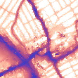 Daytime road noise heatmap for IG1 3AD