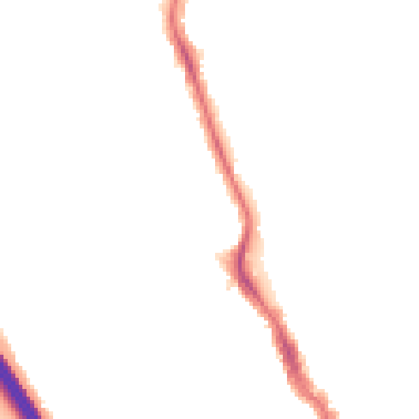 Night-time road noise heatmap for IG1 3DB