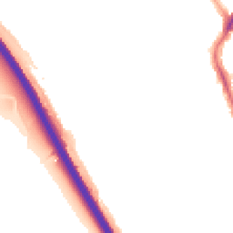 Night-time road noise heatmap for IG1 3LA