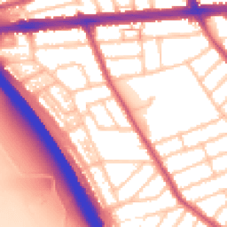Daytime road noise heatmap for IG1 3NL