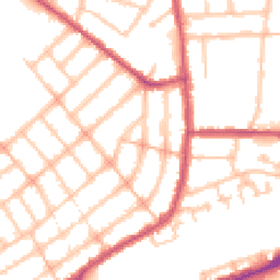 Daytime road noise heatmap for IG1 4LW