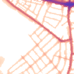 Daytime road noise heatmap for IG1 4SJ