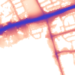 Daytime road noise heatmap for IG11 0BL