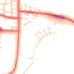 Daytime road noise heatmap for IG11 0WZ