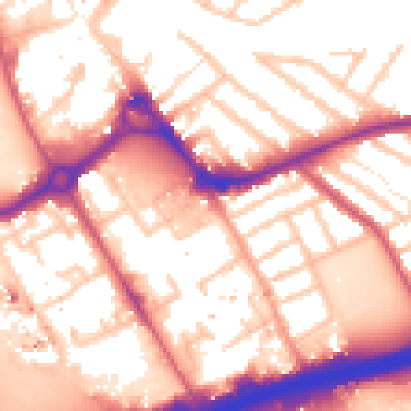 Daytime road noise heatmap for IG11 7HD