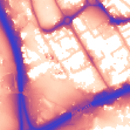 Daytime road noise heatmap for IG11 7NE