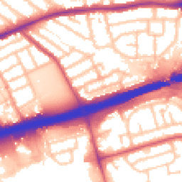 Daytime road noise heatmap for IG11 7XZ