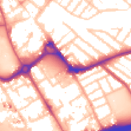 Daytime road noise heatmap for IG11 7YW
