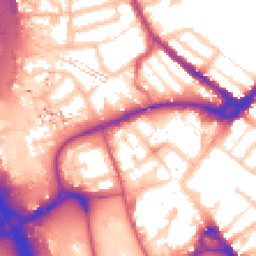 Daytime road noise heatmap for IG11 8FN