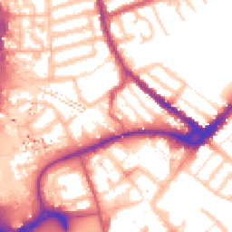 Daytime road noise heatmap for IG11 8PF