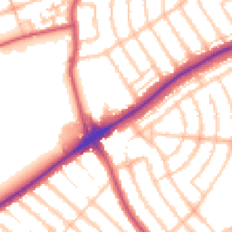Daytime road noise heatmap for IG11 8UA