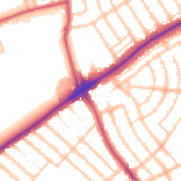 Daytime road noise heatmap for IG11 8UR