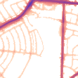 Daytime road noise heatmap for IG11 9AZ