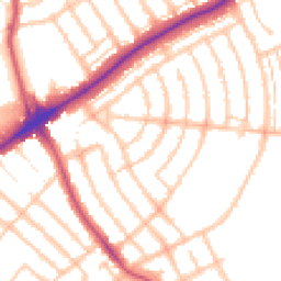 Daytime road noise heatmap for IG11 9HQ