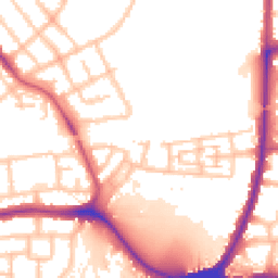 Daytime road noise heatmap for IG11 9NF