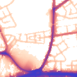 Daytime road noise heatmap for IG11 9NT