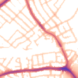 Daytime road noise heatmap for IG11 9PB