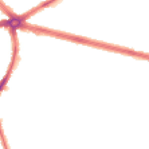 Night-time road noise heatmap for IG2 6EA