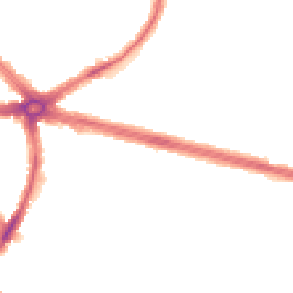 Night-time road noise heatmap for IG2 6EJ