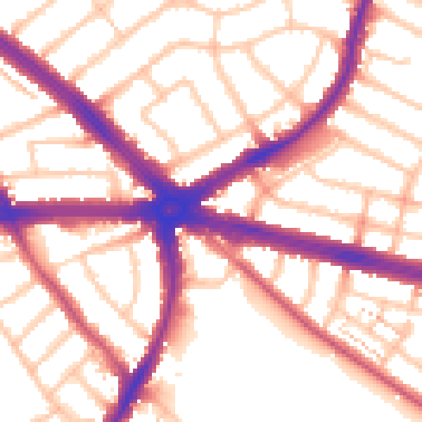 Daytime road noise heatmap for IG2 6LR