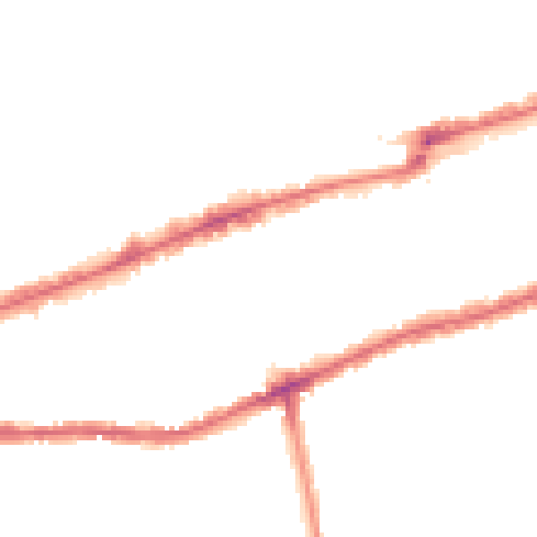 Night-time road noise heatmap for IG3 8AD