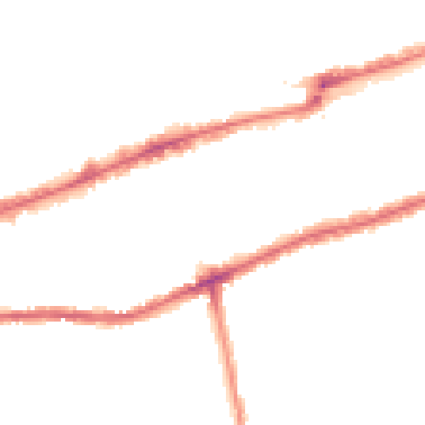 Night-time road noise heatmap for IG3 8AE