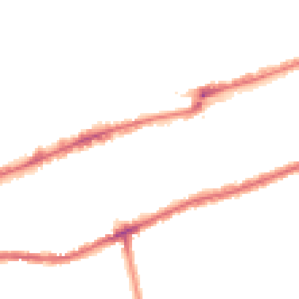Night-time road noise heatmap for IG3 8AP