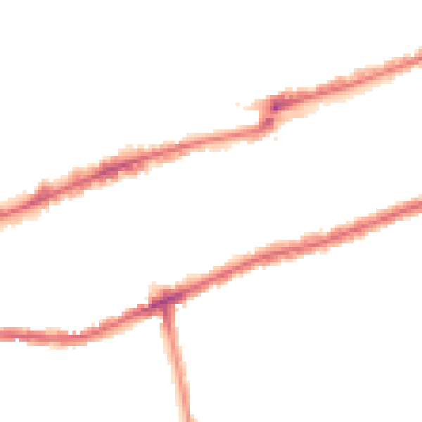 Night-time road noise heatmap for IG3 8AR