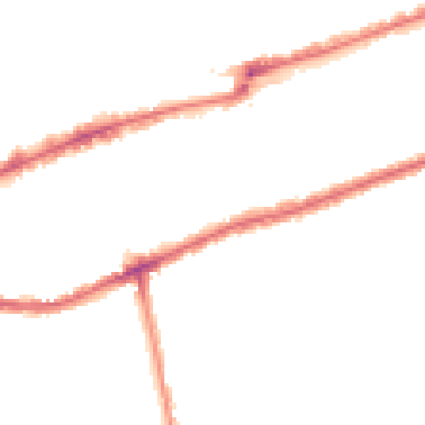 Night-time road noise heatmap for IG3 8AU