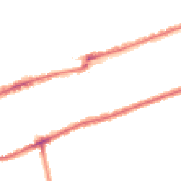 Night-time road noise heatmap for IG3 8AX