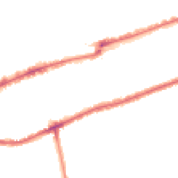 Night-time road noise heatmap for IG3 8BB