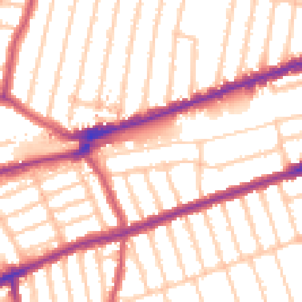 Daytime road noise heatmap for IG3 8DL