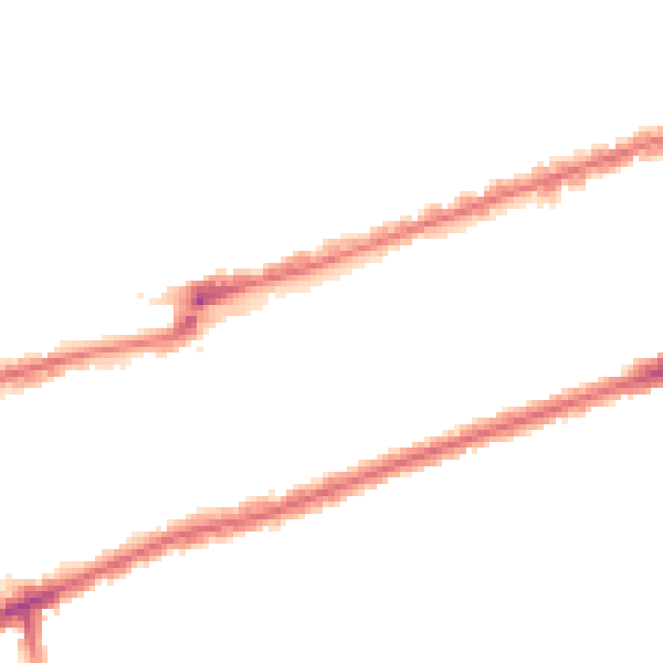 Night-time road noise heatmap for IG3 8DL