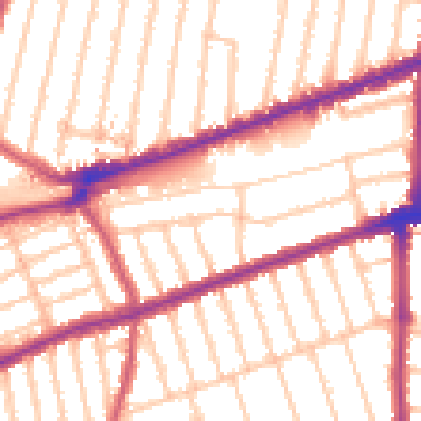Daytime road noise heatmap for IG3 8DP