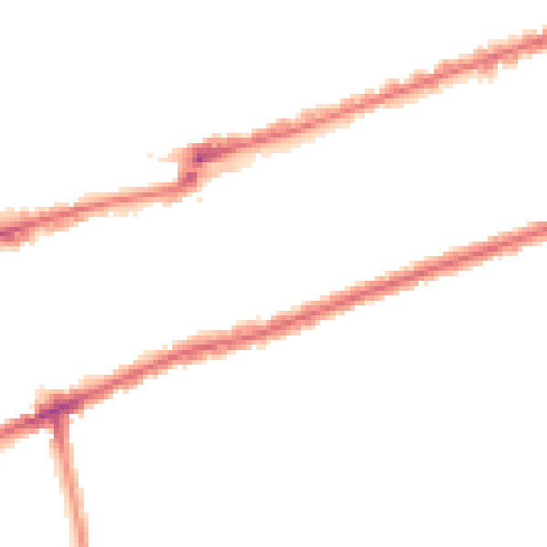 Night-time road noise heatmap for IG3 8DR