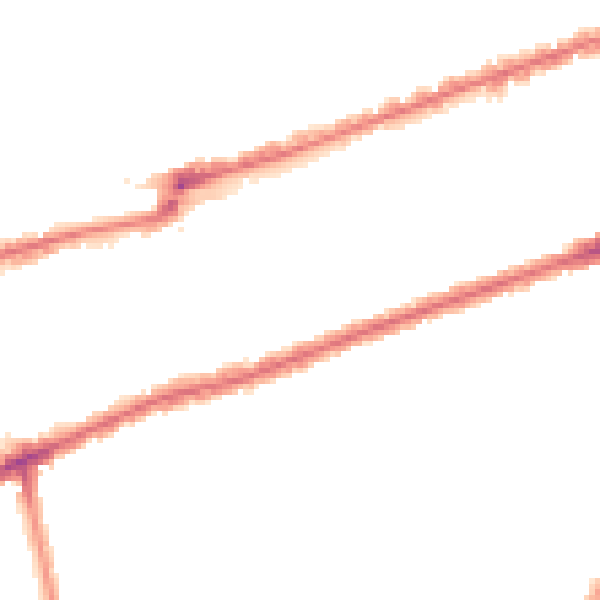 Night-time road noise heatmap for IG3 8DS