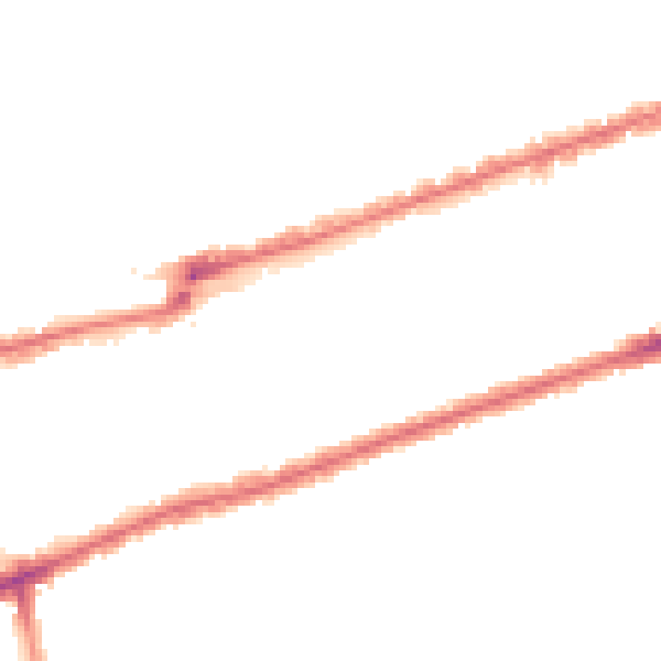 Night-time road noise heatmap for IG3 8DW