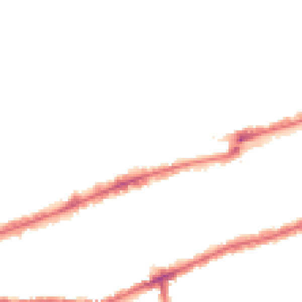 Night-time road noise heatmap for IG3 8ER