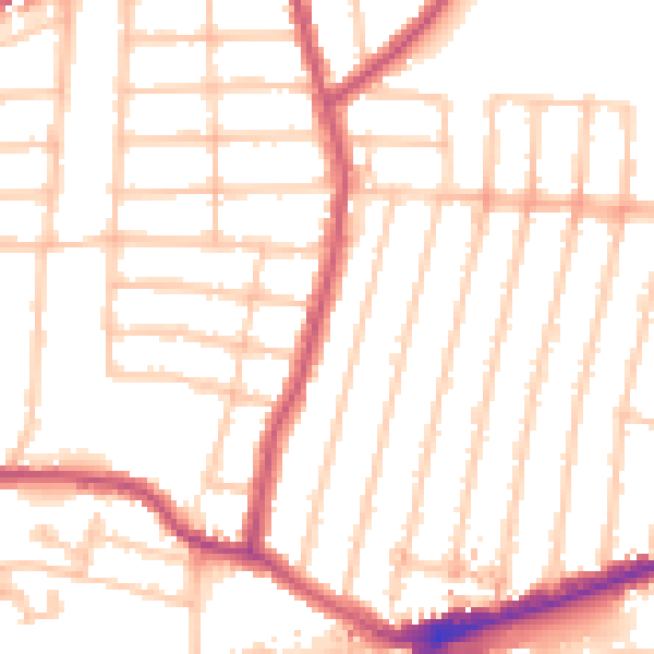 Daytime road noise heatmap for IG3 8EY