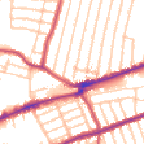 Daytime road noise heatmap for IG3 8LT