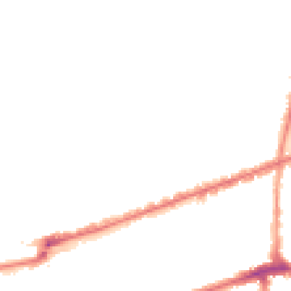 Night-time road noise heatmap for IG3 8PP